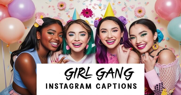 150+ Girl Gang Instagram Captions