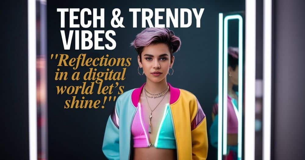 Tech & Trendy Vibes Caption